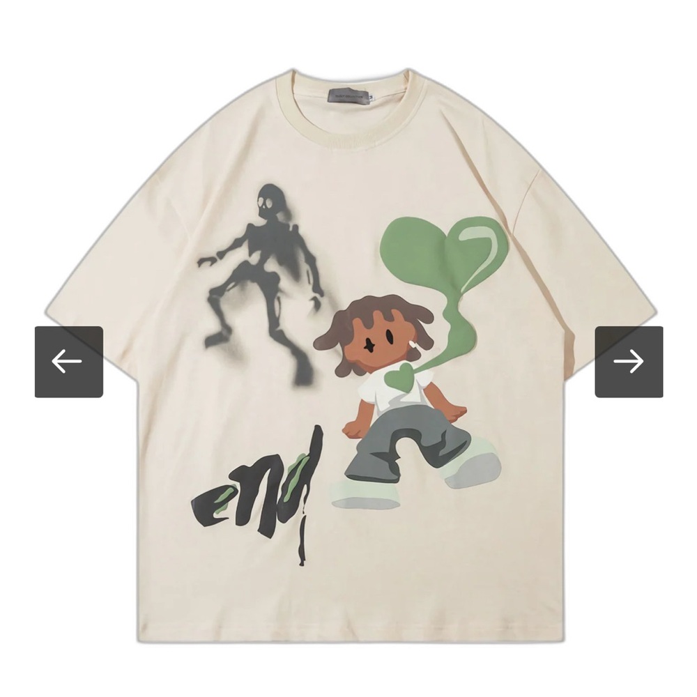 Cream Graphic Tee